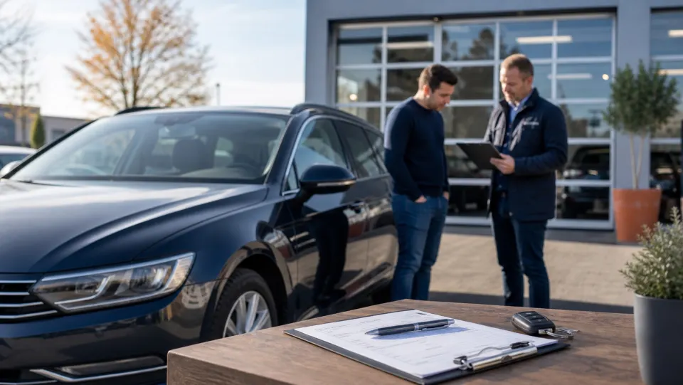 Waardebepaling van een gebruikte auto bij een dealer